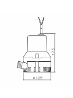 Помпа водоотливная 2000Gph 12v