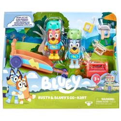 Bluey Blue/ Go-kart + 2 фигурки собак/ BLU17357