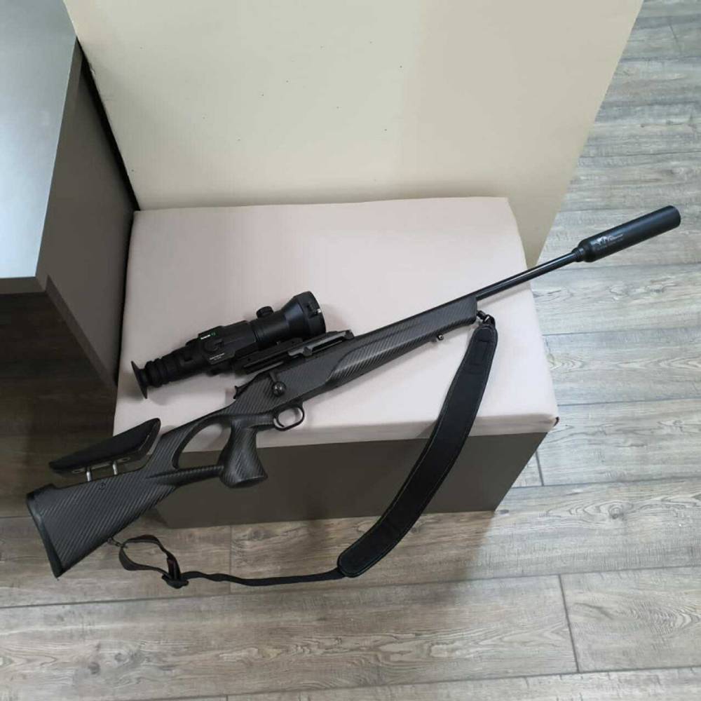 ДТКП закрытого типа 3D Titanium Suppressor для карабина Franchi Horizon (30-06, .308 Win, M14х1 правая) Титан, Русский дракон