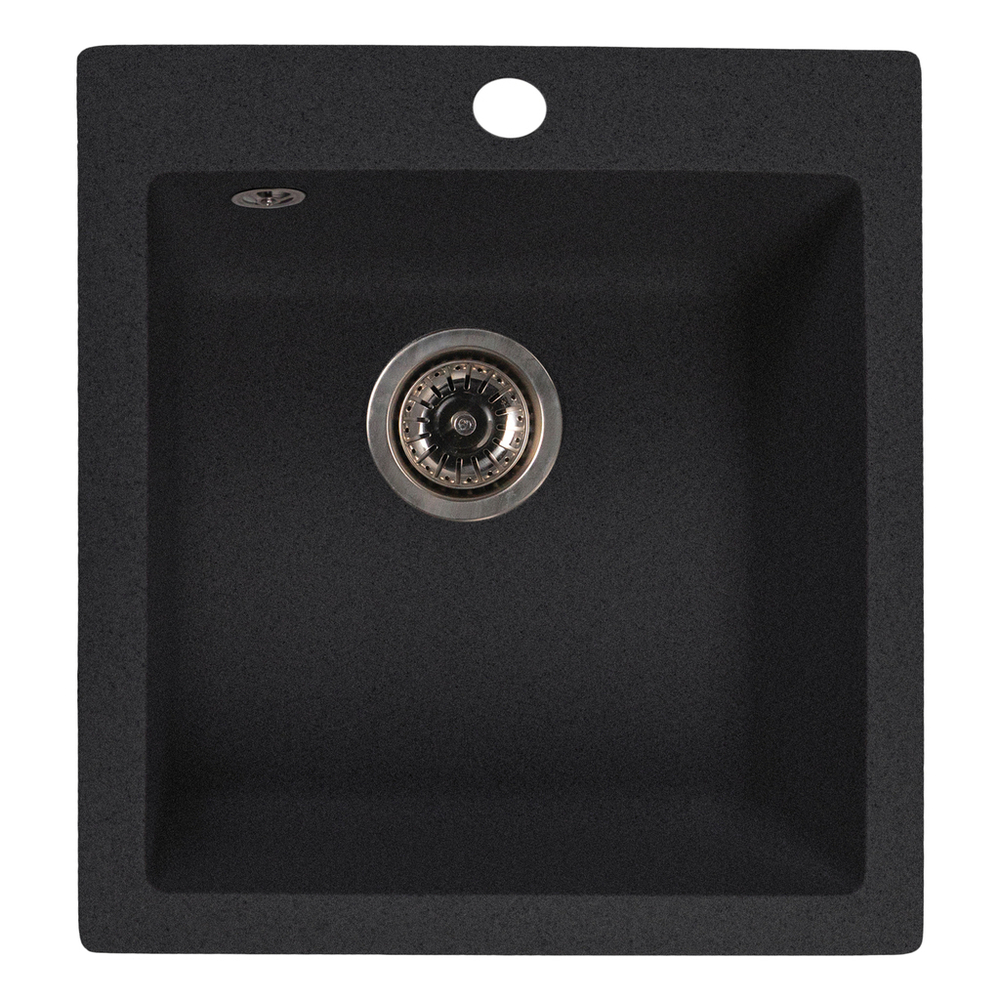 Мойка ML-GMS118 СТАНДАРТ прямоугольная, черный (308), 492*417*190мм