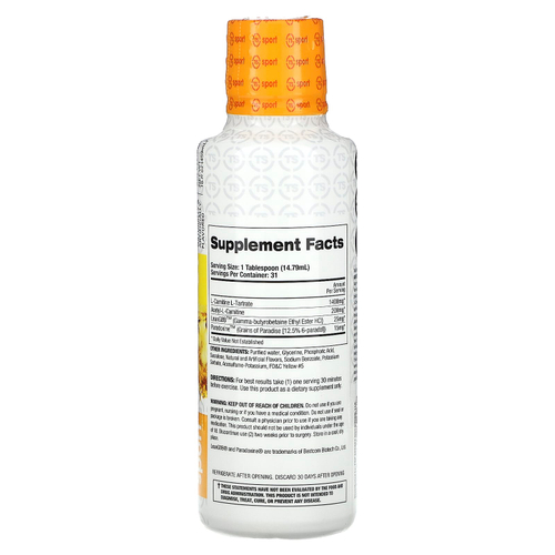 Top Secret Nutrition, Sport, огненный шар с парадоксином, воспламенитель с L-карнитином, ананас, 459 мл (16 жидк. унц.)