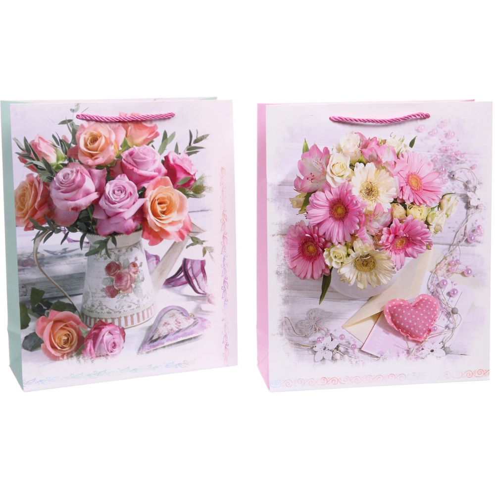 Пакет подарочный «Невероятный букет» 26*32*10 см, микс