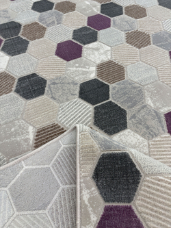 Ковер Platinium 36423A Grey/Lila Прямоугольник