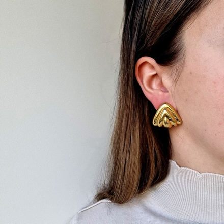 Серьги треугольники