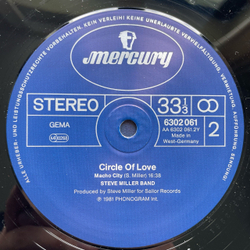 Винтажная виниловая пластинка LP The Steve Miller Band Circle Of Love (Германия 1981)