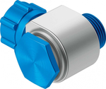 Штуцер ниппельный угловой с накидной гайкой Festo LCK-3/8-PK-6 (комплект 10 шт)