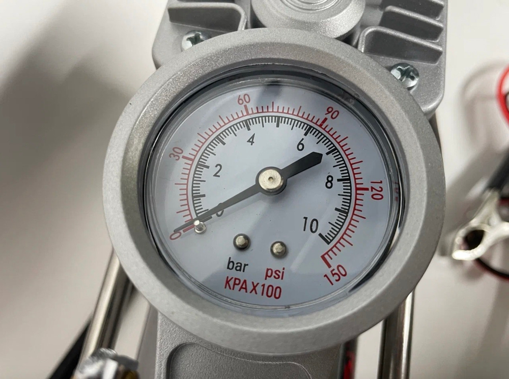 Компрессор автомобильный для накачки шин, двухпоршневой, в кейсе, 70 л / мин, 12 v, 906X, TG (1 шт.)