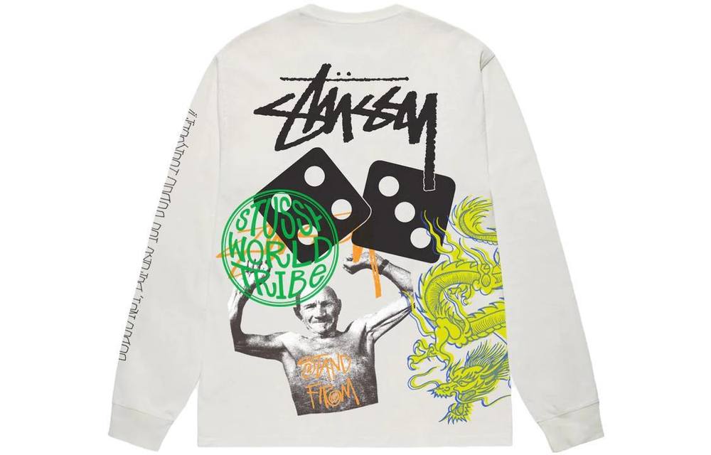 Толстовки Stussy FW23 STRIKE LS TEE PIGMENT DYED T, 1994951