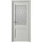 Межкомнатная дверь Рим платина со стеклом