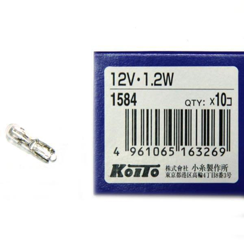 Лампа KOITO 12V 1.2W W2.1*4.6d
