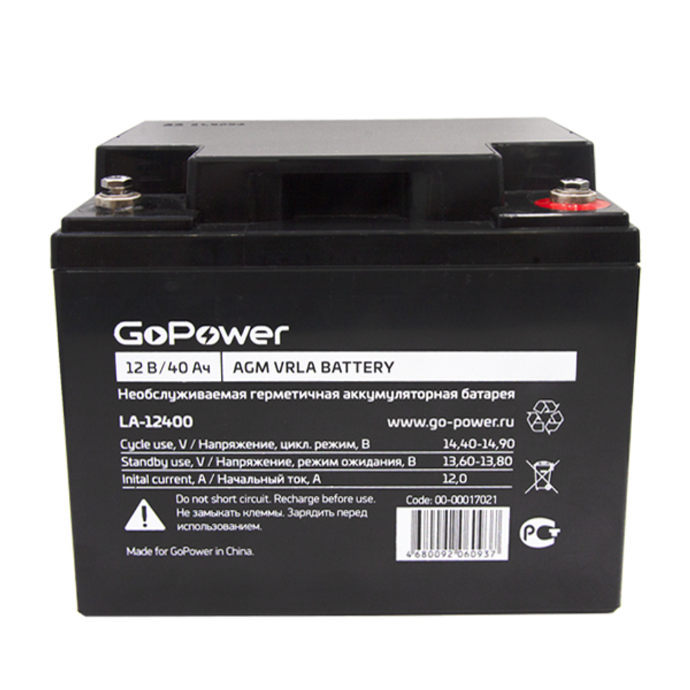 Батарея  GoPower 00-00017021