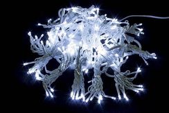 Светодиодный занавес с мерцающим диодом 2*2 м., 280 холодных белых LED ламп, белый провод, Winner Light (w.03.6W.280+)