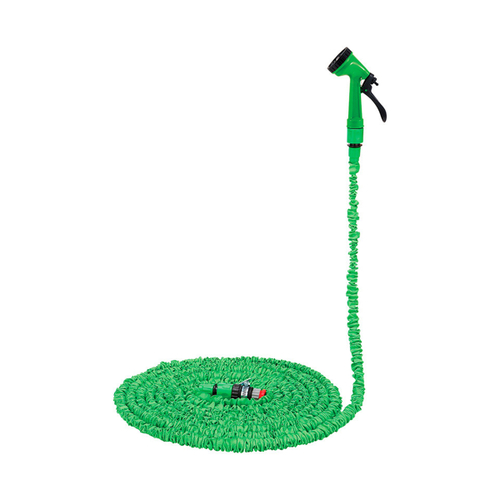 Набор для полива Park, шланг растягивающийся 1/2", до 7,5 м, соединители, адаптер, пистолет, 256384