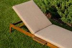Шезлонг из акации Joygarden МОНА, Natural Teak, бежевый
