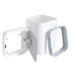 Ведро для мусора сенсорное, квадрат, Foodatlas JAH-6811, 8 л (белый)