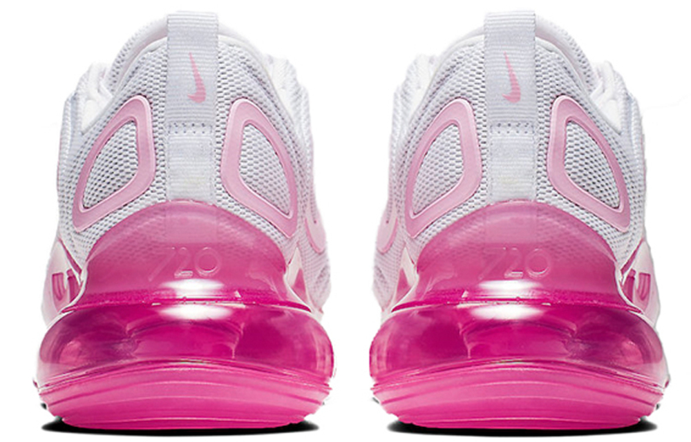 Кроссовки Nike Air Max 720 White Pink Rise Laser Fuchsia (Женская размерная сетка)