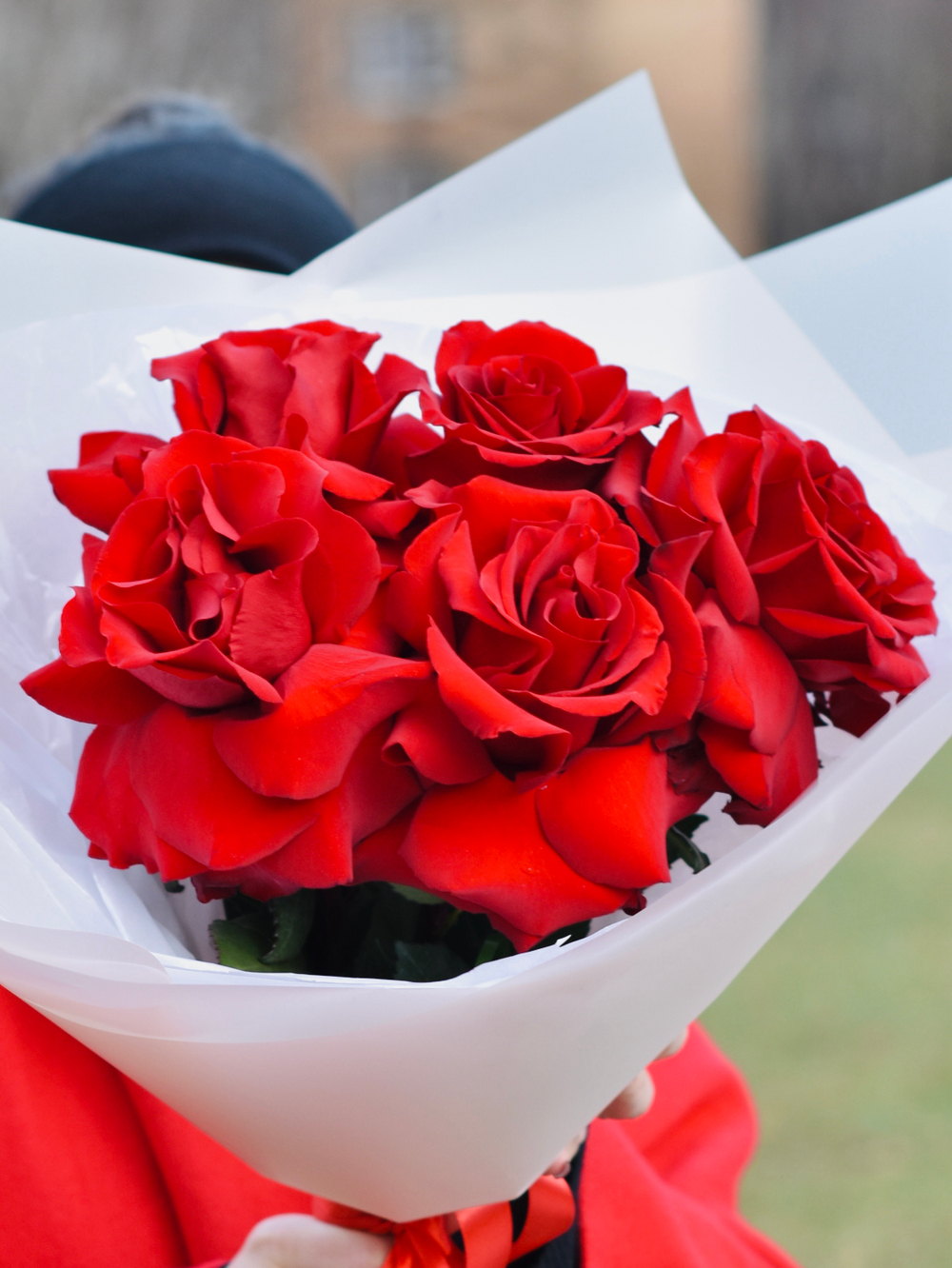 Букет из французских роз сорта Explorer