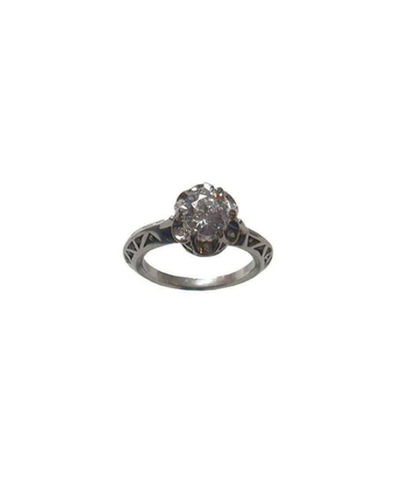 "Керри" кольцо в серебряном покрытии из коллекции "Леди" от Jenavi