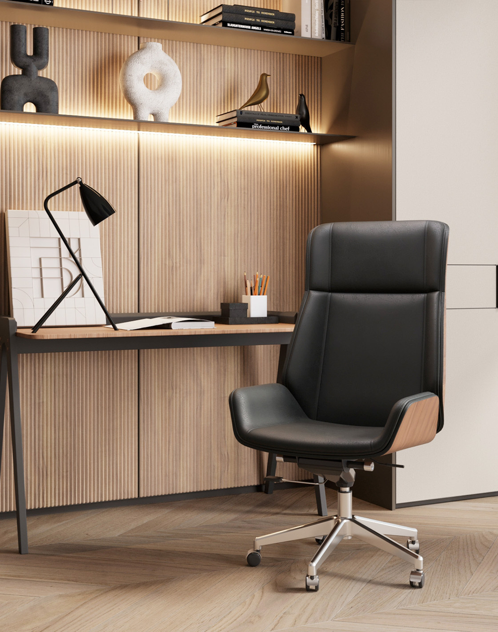 Кресло руководителя TopChairs Crown SN черный
