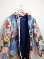 Куртка Soeurs Выполненная в Технике Пэчворк 4 синяя