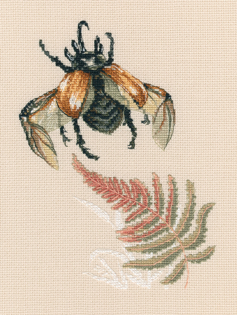 Коллекция:	Цветы / Насекомые¶Название по-английски:	Bug’s fly¶Название по-русски:	Полет жука¶Размер