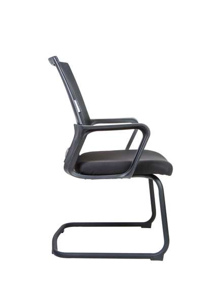 Кресло офисное Норден / Бит CF / черный пластик / черная сетка / черная ткань