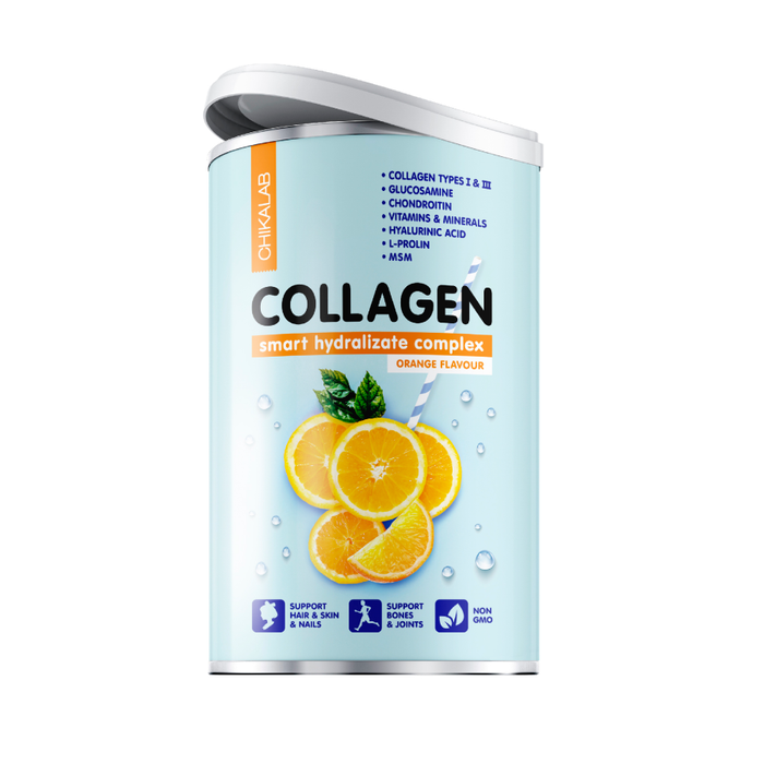 Коллагеновый коктейль &quot;Апельсин&quot;, Collagen, Chikalab, 400 г