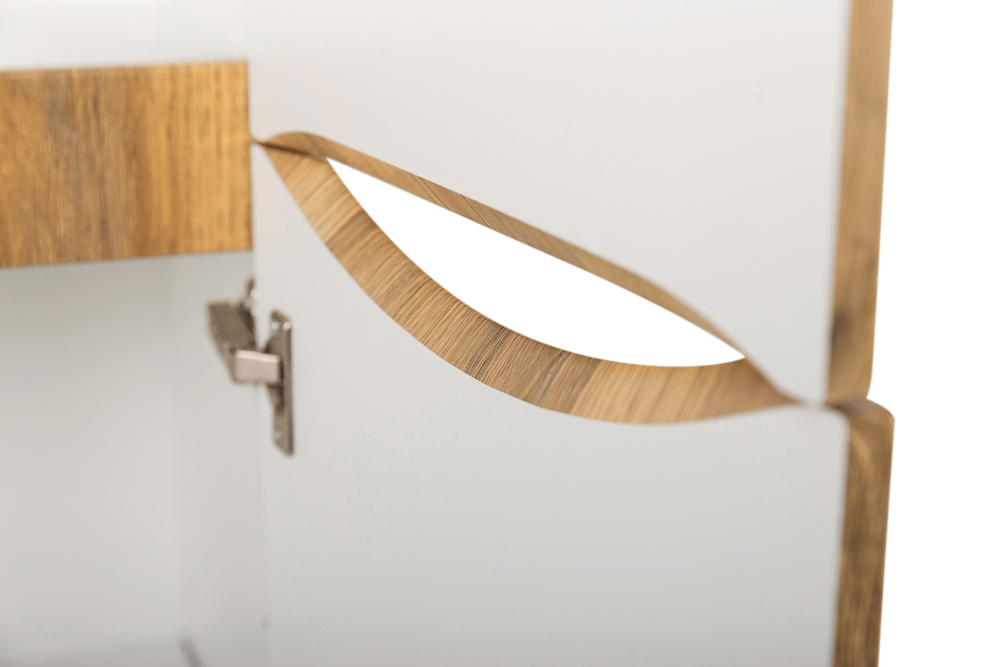 Пенал подвесной BelBagno FLY-MARINO-1500-2A-SC-RR-P-R правосторонний, Rovere Rustico