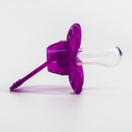 Пустышка силиконовая ортодонтическая «Бабочка» с колпачком, от 0 мес., фиолетовый 2589902