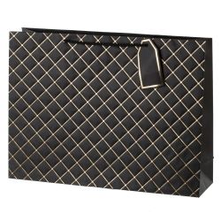 GAEM Пакет подарочный L (бумага 210г/м2, блок 12шт), L41 W12 H32 см, 6в.