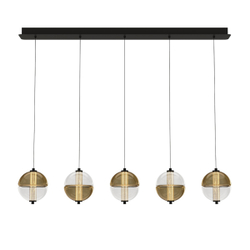 Подвесной светильник MD24022079-5B black/amber