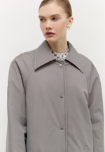 Тренч однобортный утепленный