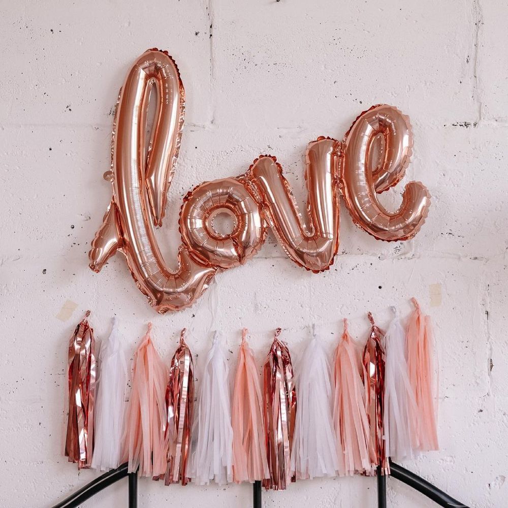 Гирлянда буквы LOVE Rose Gold 108 см * 64 см. (воздух)  Изображение6
