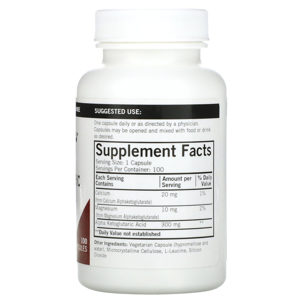 Kirkman labs, альфа-кетоглутаровая кислота, 300 мг, 100 caps.