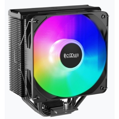 PCCooler Paladin EX400S S115X/1200/1700/AM4 (TDP 180W, 120mm PWM LED FAN, 4 тепловые трубки 6мм, 800-1800RPM, 28,6dBa)