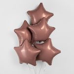 Шар (19''/48 см) Звезда, Мокко, 1 шт.