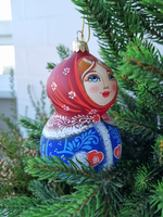 Матрешка стеклянная Мишенька