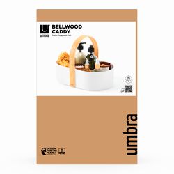 Органайзер Bellwood Caddy, 30х23 см, белый/натуральное дерево