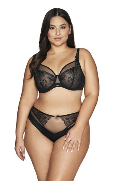 Бюстгальтер Tropea с мягкой, расшитой цветами чашкой (Размер: 85G) (Цвет: черный)