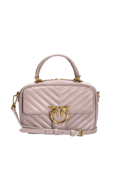 MINI SQUARE BAG V QUILT - corteccia