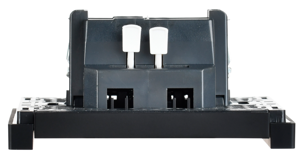 FORTE&PIANO Выключатель 1-клавишный самовозвратный 10А FP110 черный IEK