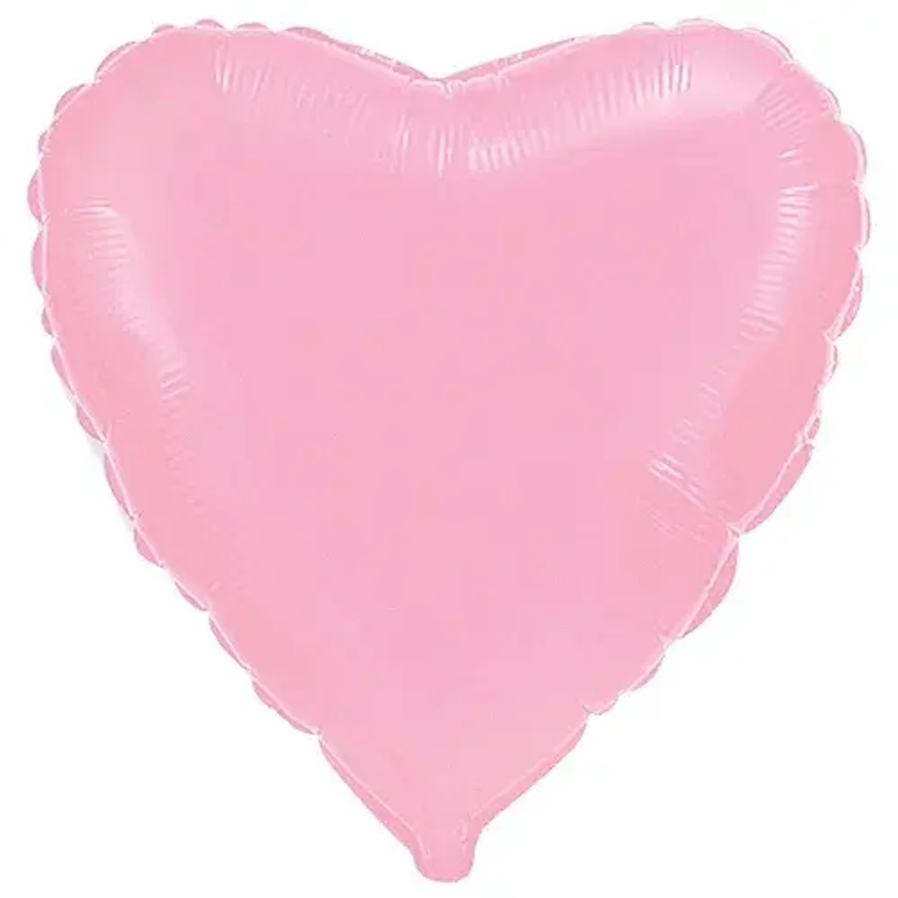 Шар фольга Сердце 32"81см Розовый Pink