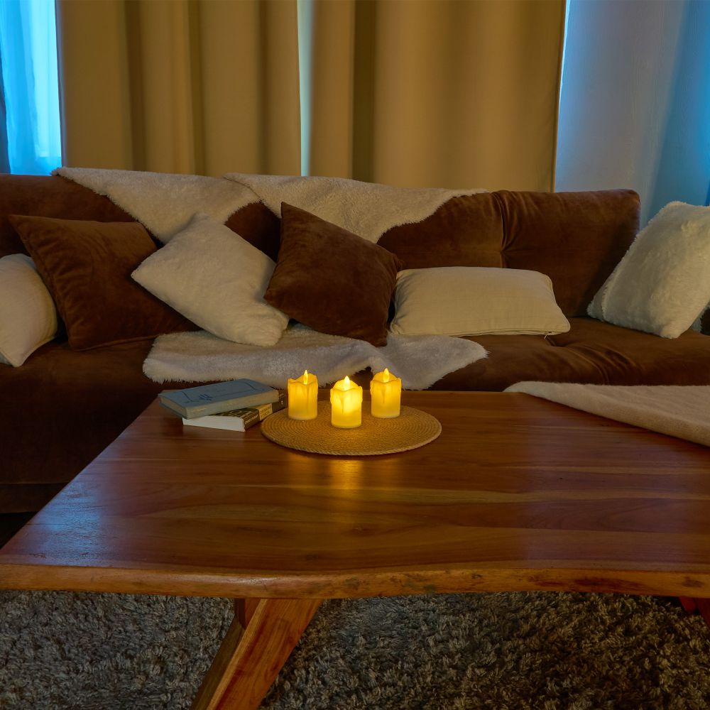 ULD-F062 WW CANDLE SET3 Фигура светодиодная Свеча на батарейках LR44 в-к. в составе набора из 3 штук. 1 светодиод. Теплый белый свет. TM Uniel