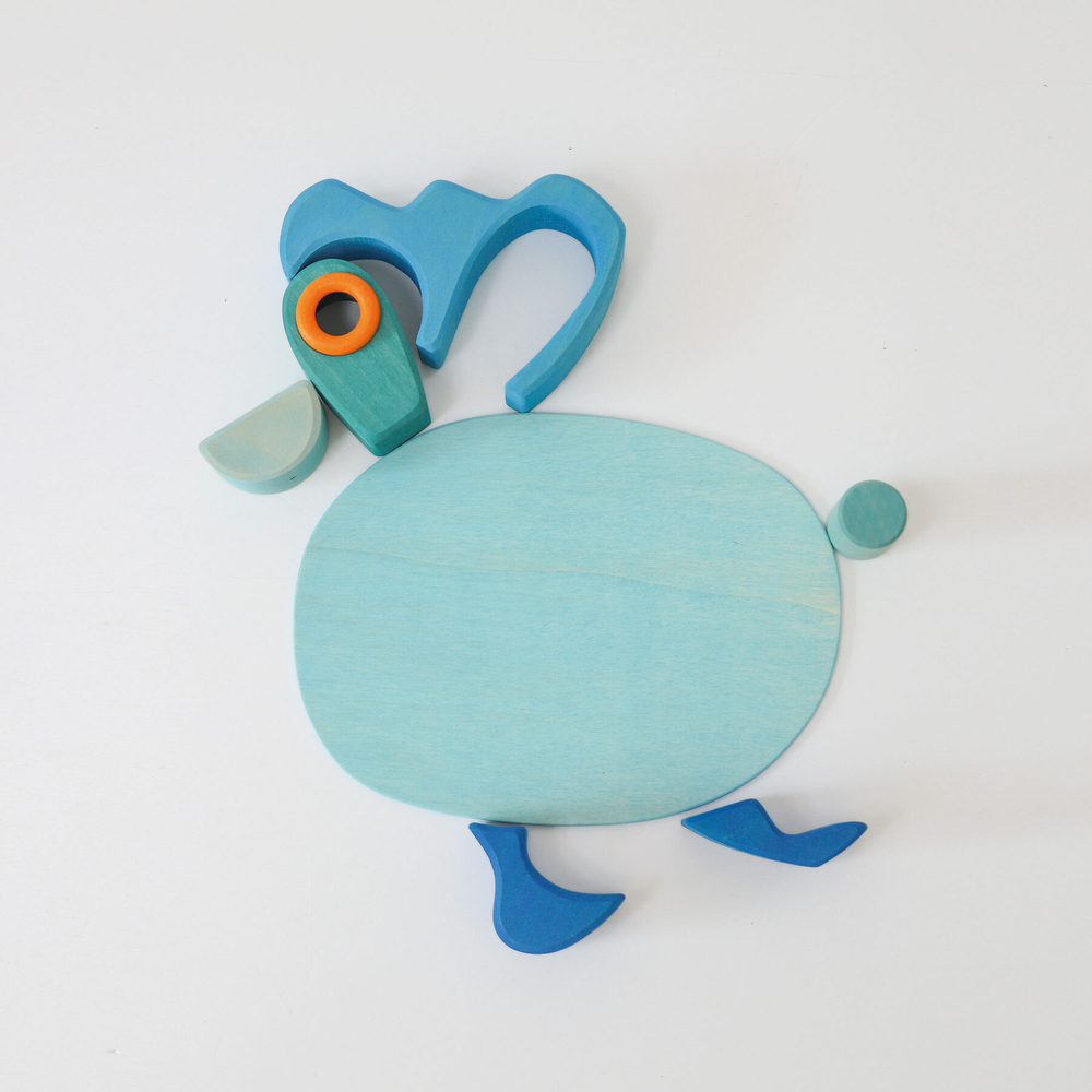 Деревянный сюжетный игровой набор "У воды"