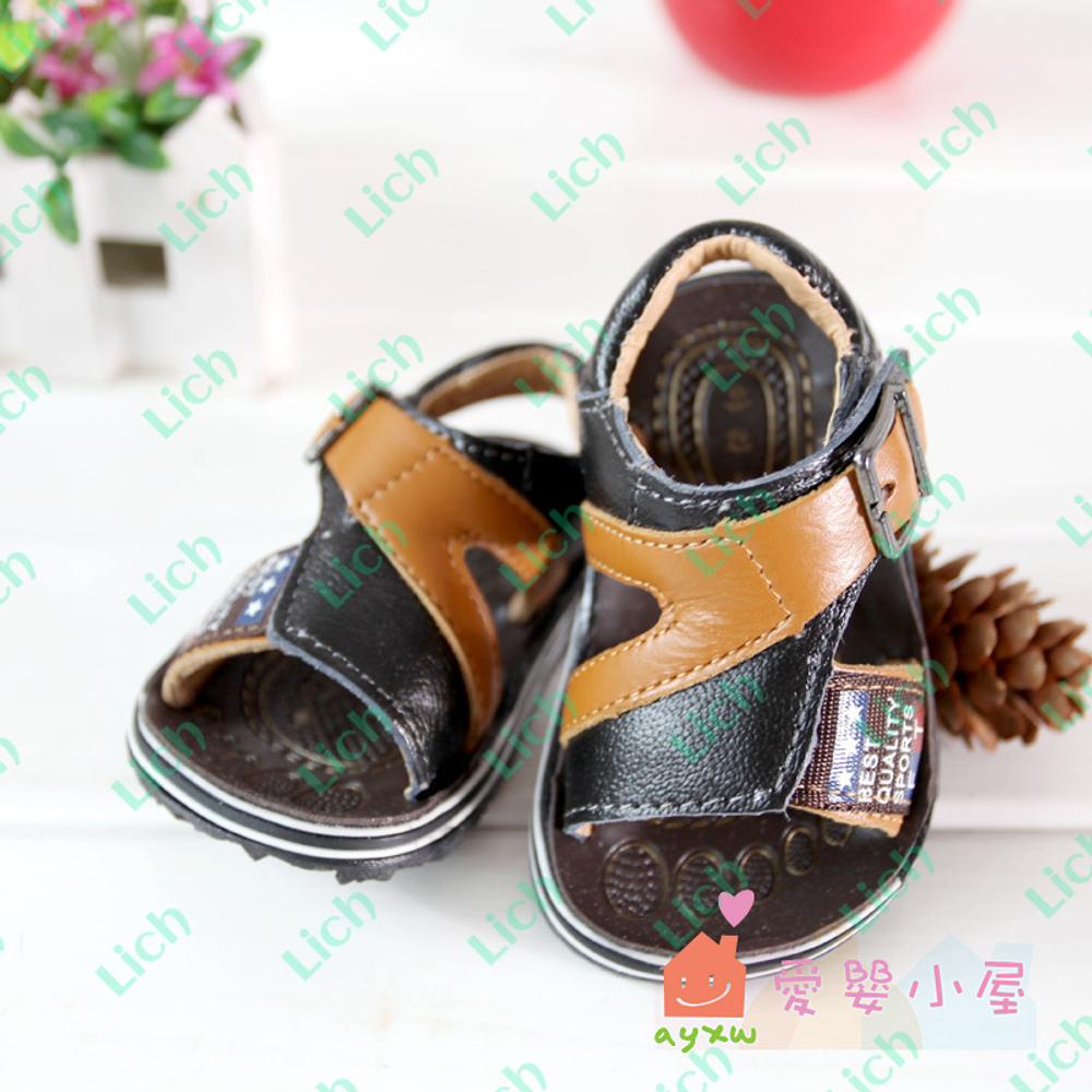 Сандалии детские двухцветные на ремешке