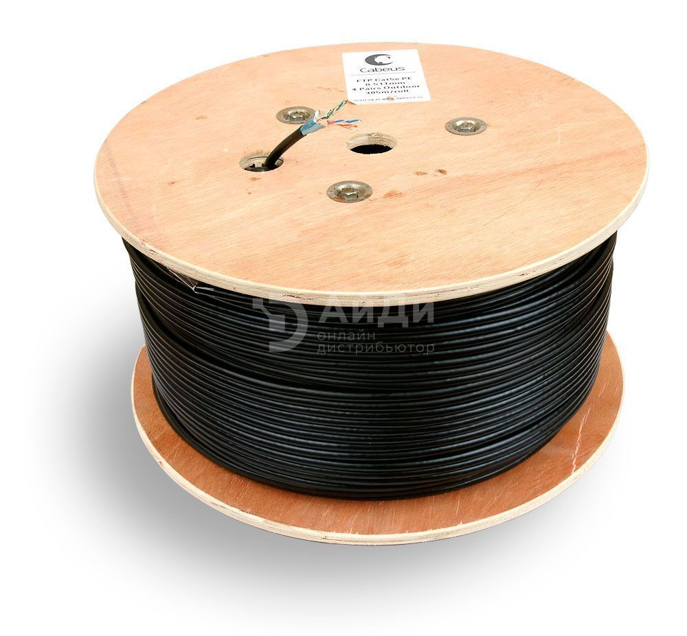 Кабель витая пара Cabeus FTP-4P-Cat.5e-SOLID-ST-OUT