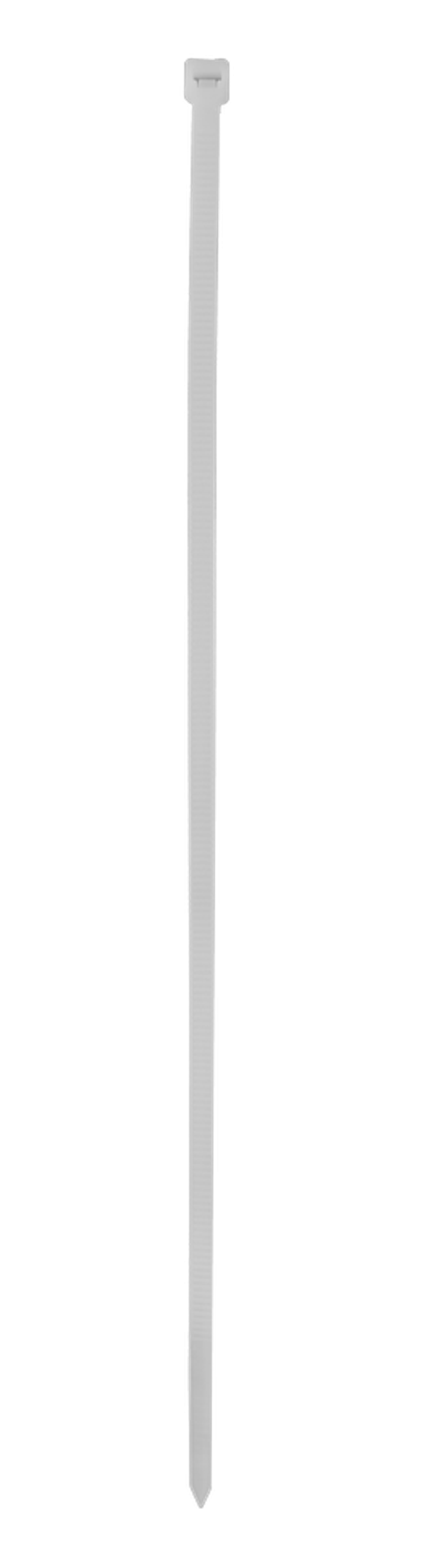 Хомуты нейлоновые (стяжки) белые 100 шт. Вихрь 4,8*300 Б