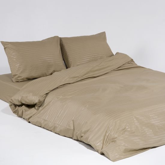 Пододеяльник Beigen , страйп полисатин  200x220  HOMY