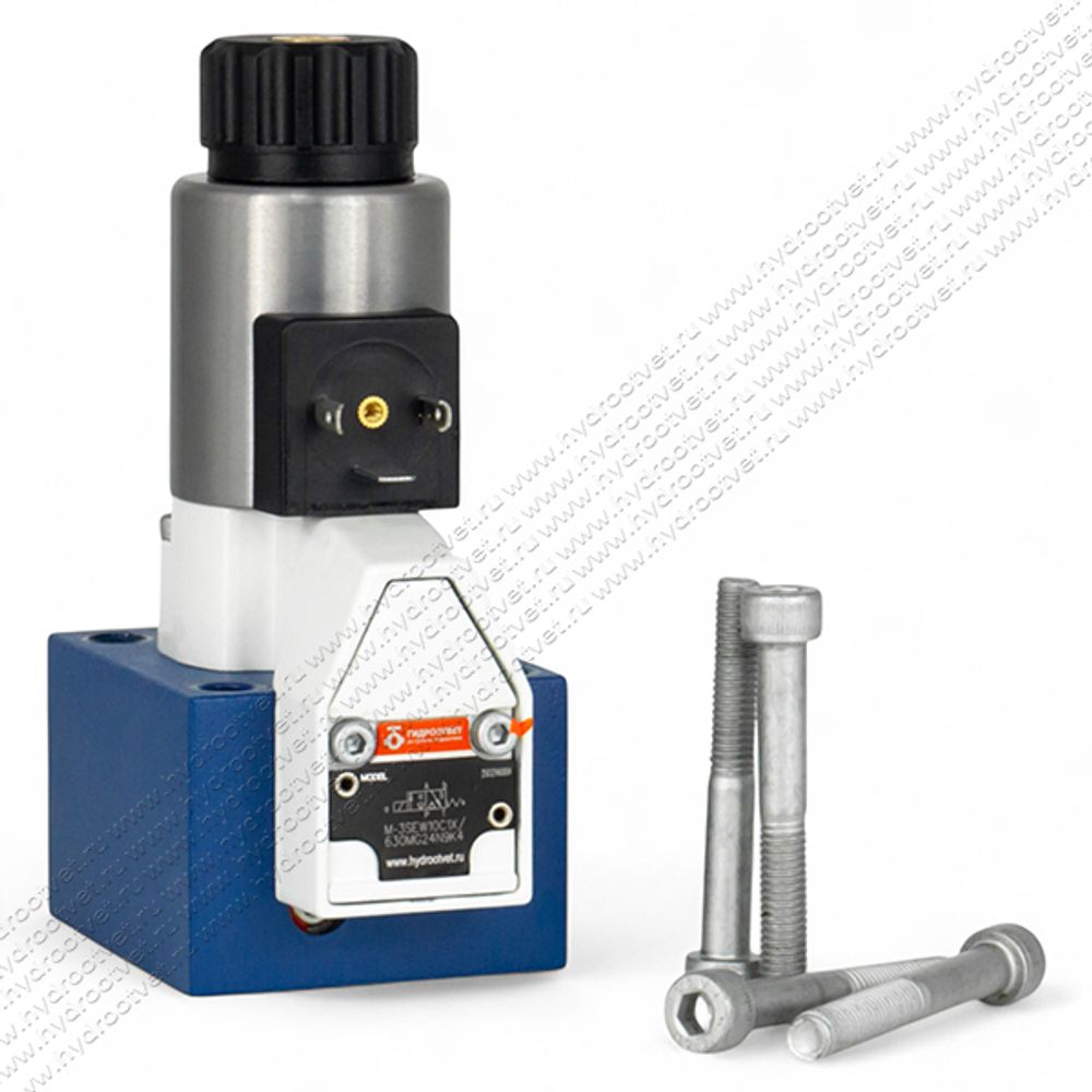 M-3SEW10C1X/630MG24N9K4 - Гидрораспределитель седельного типа Ду 10 с электроуправлением на 630 бар, схема C