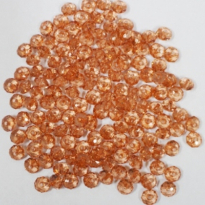 Бусины гранёные плоские пришивные акрил, Ø 8 мм, 50 гр